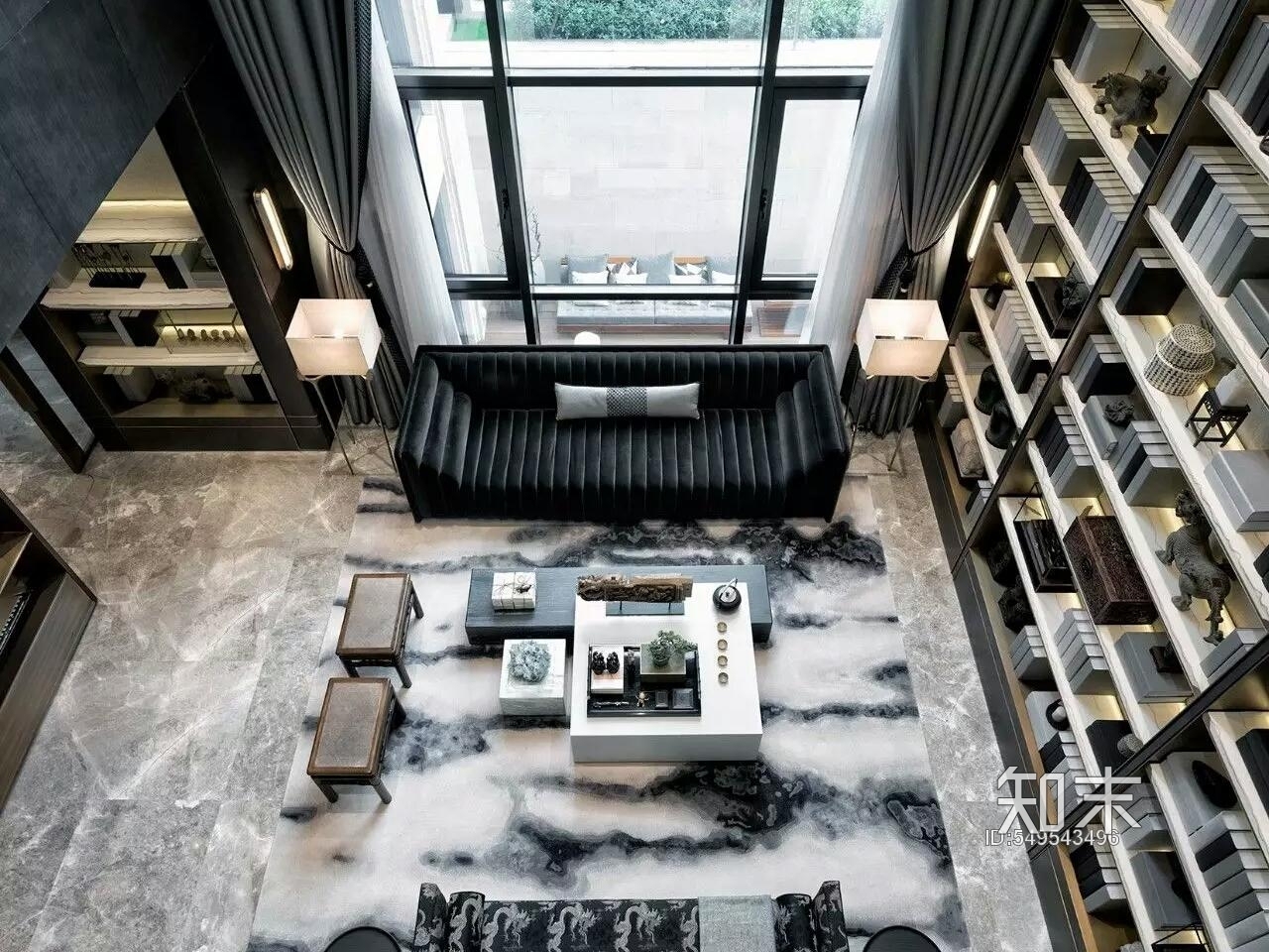 新中式别墅施工图下载【ID:549543496】