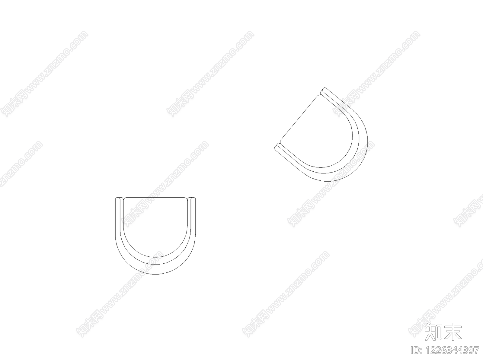 现代五金管件CAD图纸