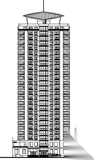 浦东某花园小区二期2号住宅楼建筑初步图cad施工图下载【ID:149845102】