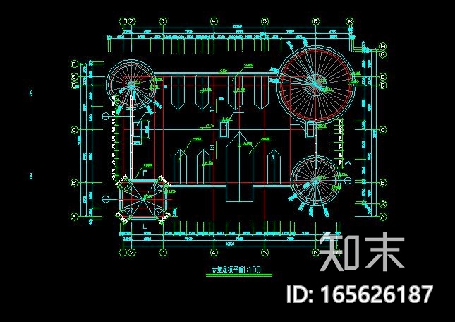 新中式风格古建筑施工图cad施工图下载【ID:165626187】