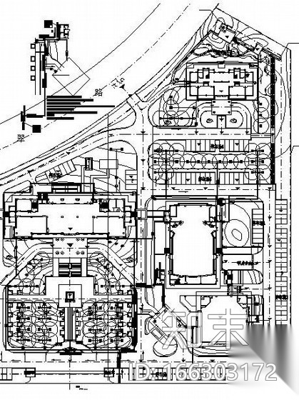 [临安]某办公环境景观施工图设计cad施工图下载【ID:166303172】