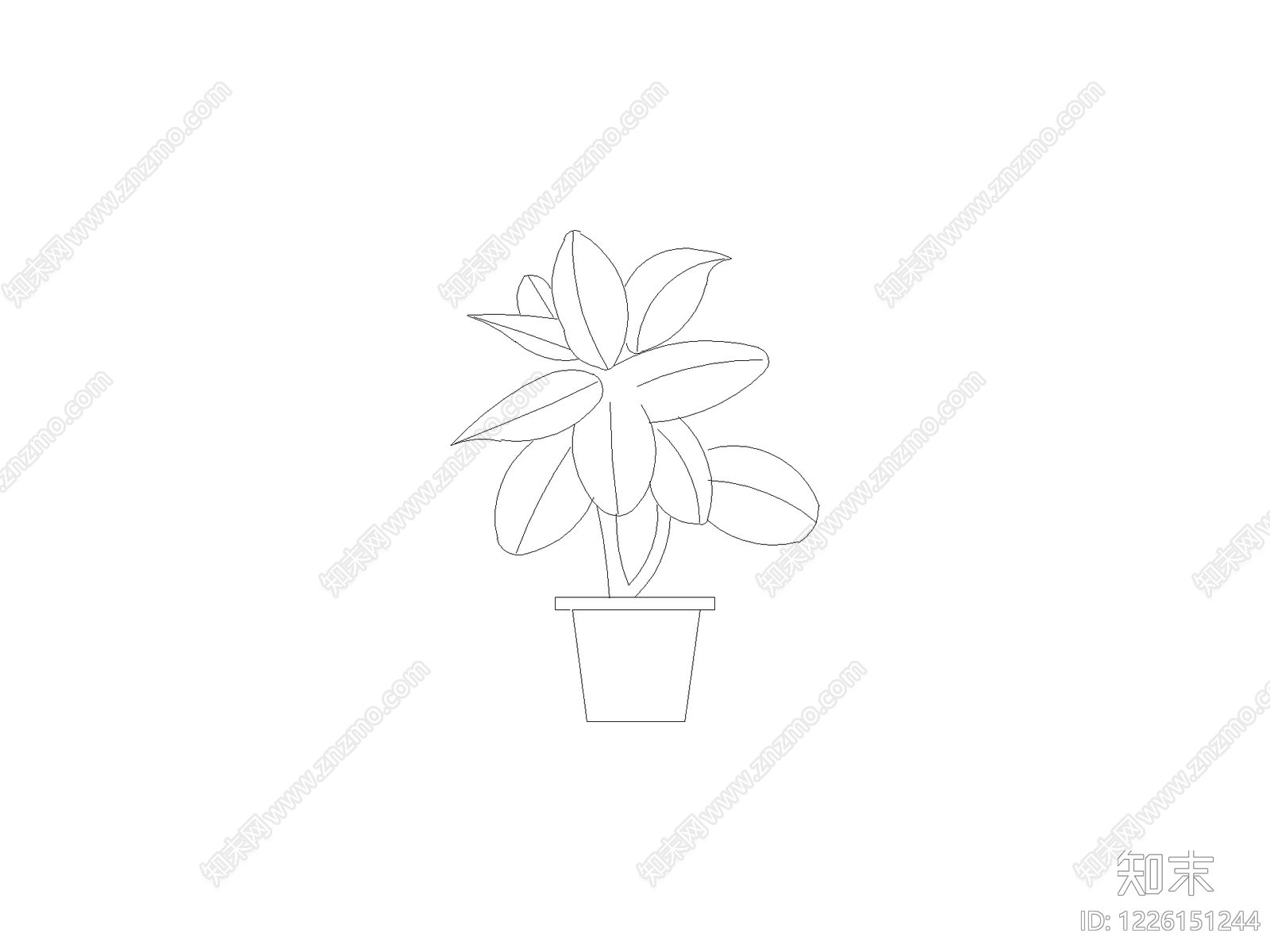 绿植cad施工图下载【ID:1226151244】