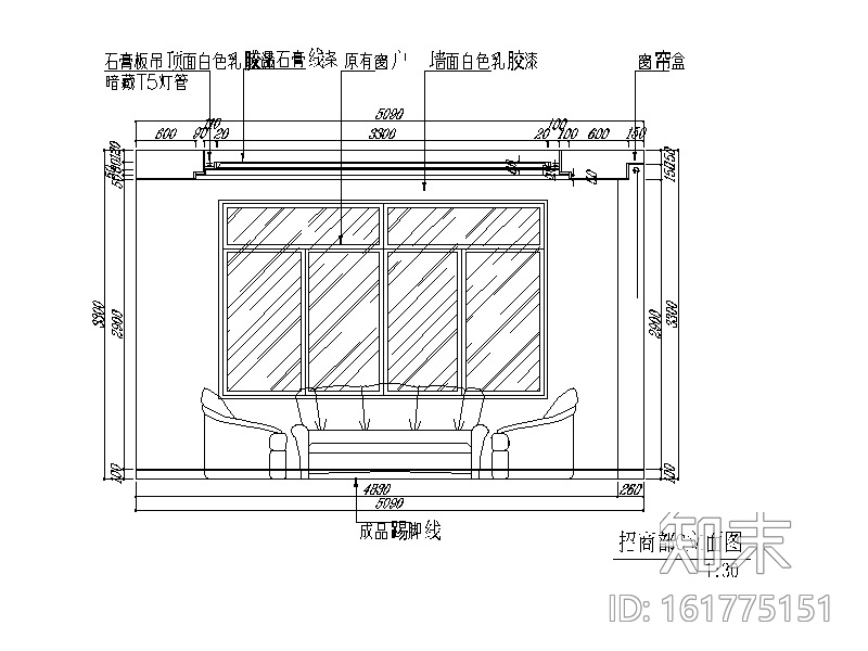 某集团办公室设计CAD施工图（含效果图）cad施工图下载【ID:161775151】