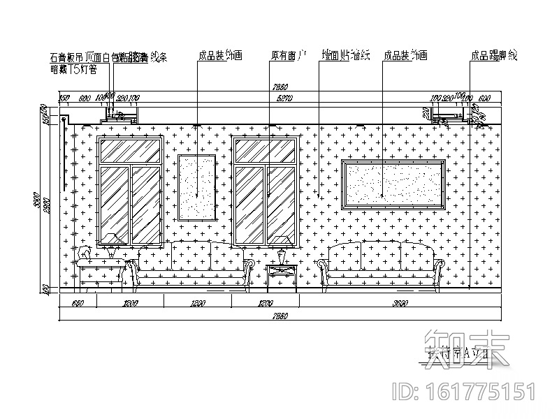 某集团办公室设计CAD施工图（含效果图）cad施工图下载【ID:161775151】