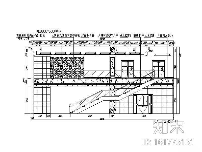 某集团办公室设计CAD施工图（含效果图）cad施工图下载【ID:161775151】