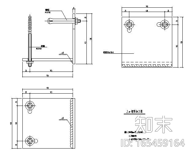 石材幕墙深化设计施工图2014cad施工图下载【ID:165459164】