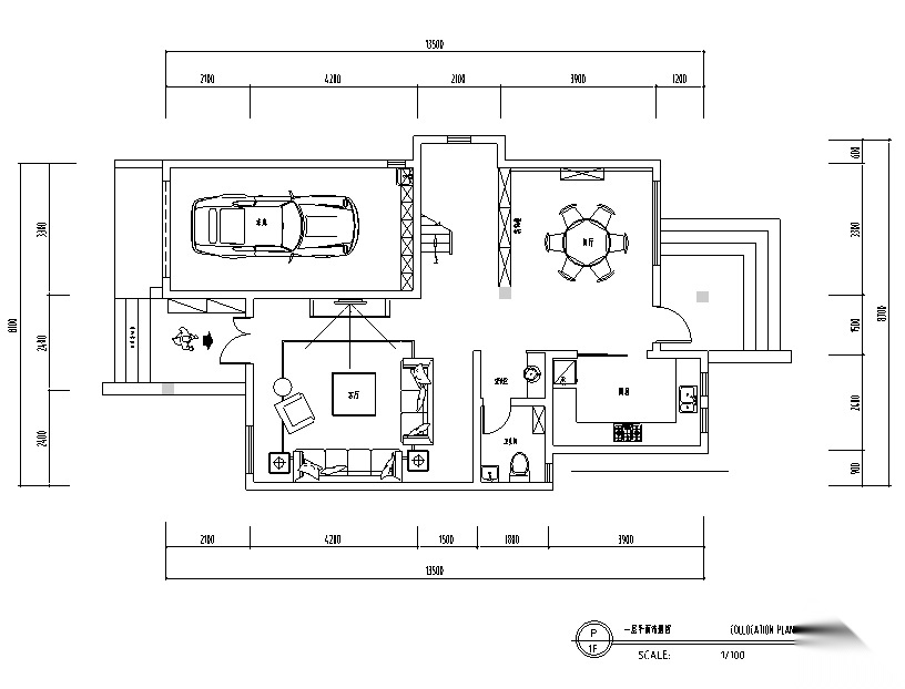 现代欧式奢华罗曼时光别墅设计施工图（附效果图）cad施工图下载【ID:160500179】