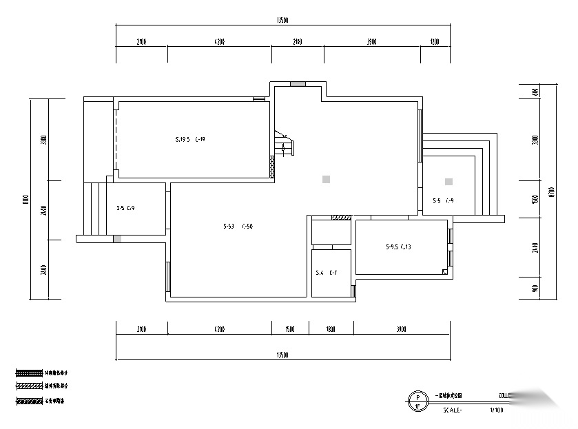 现代欧式奢华罗曼时光别墅设计施工图（附效果图）cad施工图下载【ID:160500179】