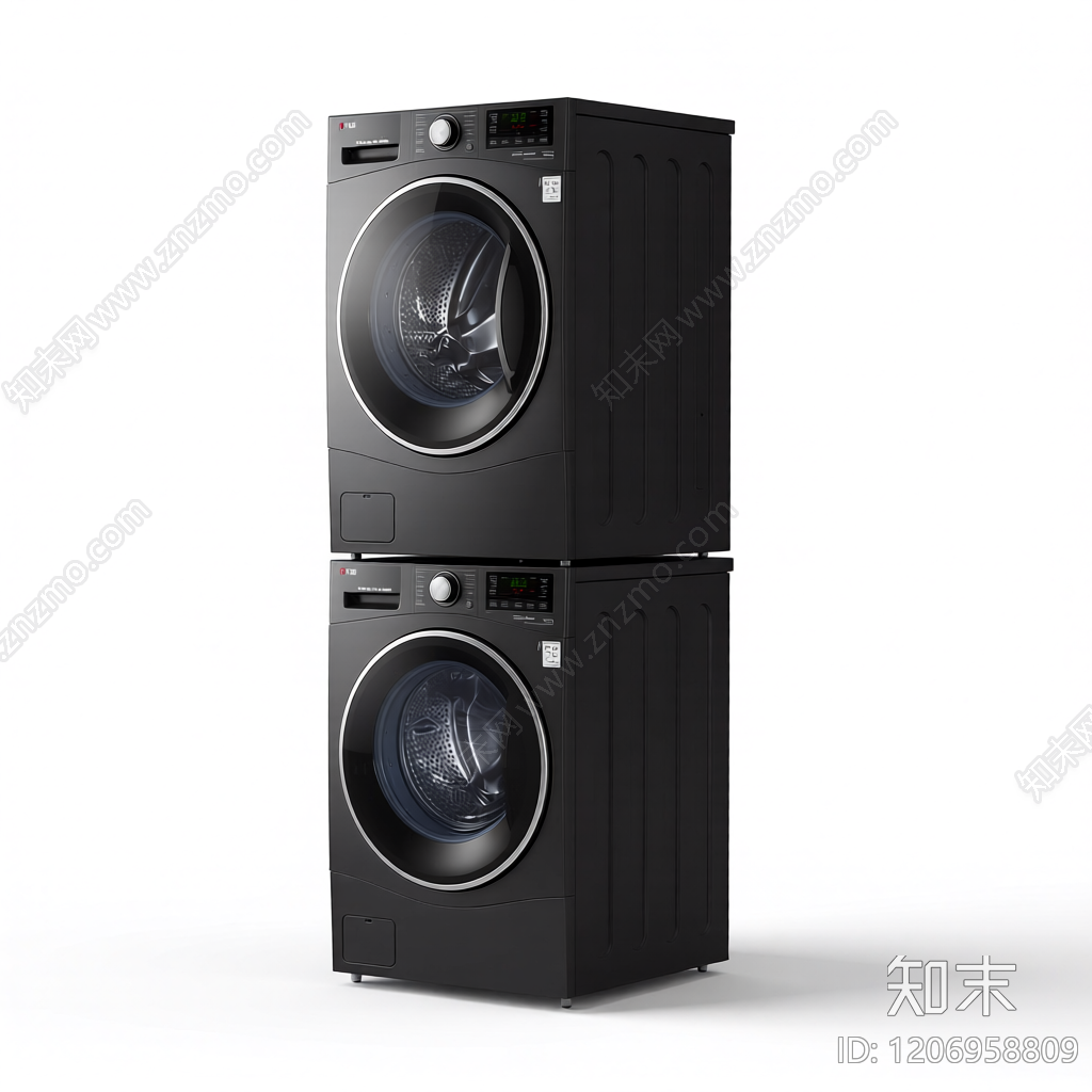 叠放式洗衣机组3D模型下载【ID:1206958809】