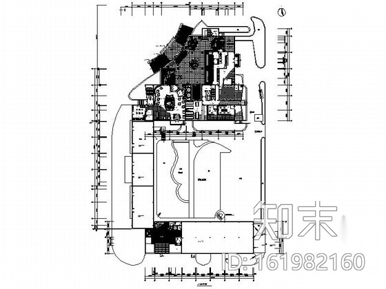 [浙江]某大酒店局部室内装修图cad施工图下载【ID:161982160】