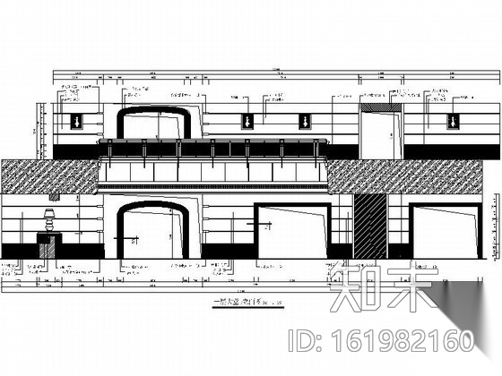 [浙江]某大酒店局部室内装修图cad施工图下载【ID:161982160】