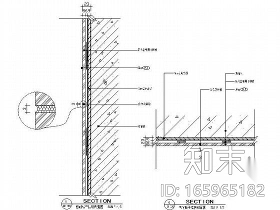 成套防火板、倍耐板装饰墙面造型节点详图CAD图块下载施工图下载【ID:165965182】