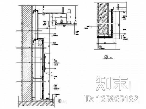 成套防火板、倍耐板装饰墙面造型节点详图CAD图块下载施工图下载【ID:165965182】