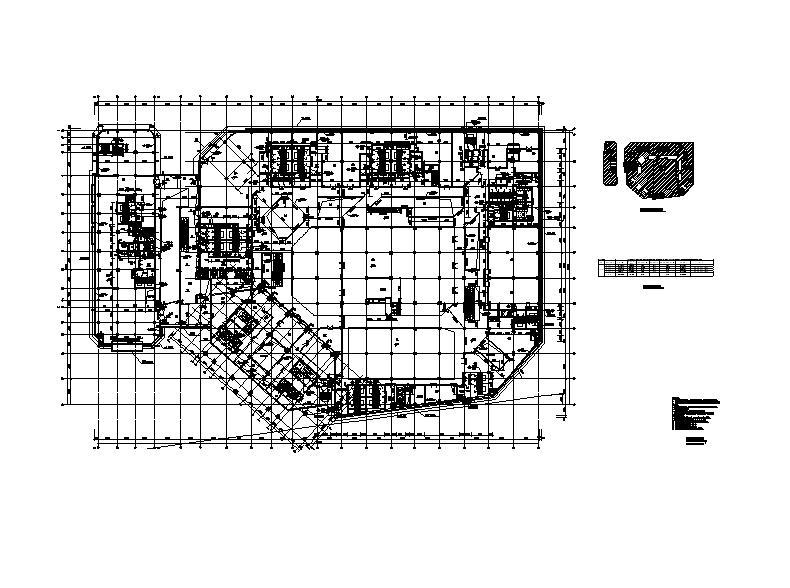 [浙江]超高层塔式商务酒店建筑施工图cad施工图下载【ID:151528171】