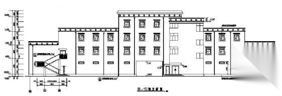 某农牧局四层办公楼建筑施工图cad施工图下载【ID:151434168】