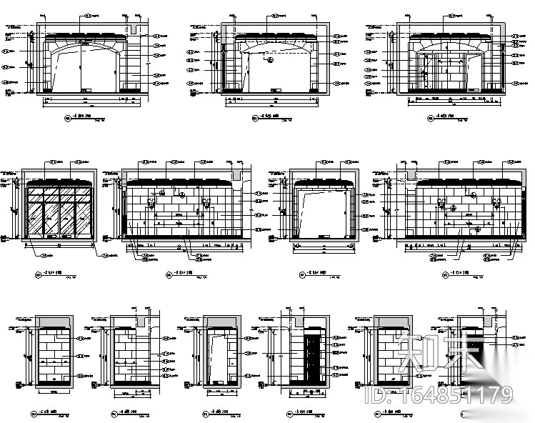 牧笛设计-万科上海翡翠滨江二期售楼处设计施工图cad施工图下载【ID:164851179】