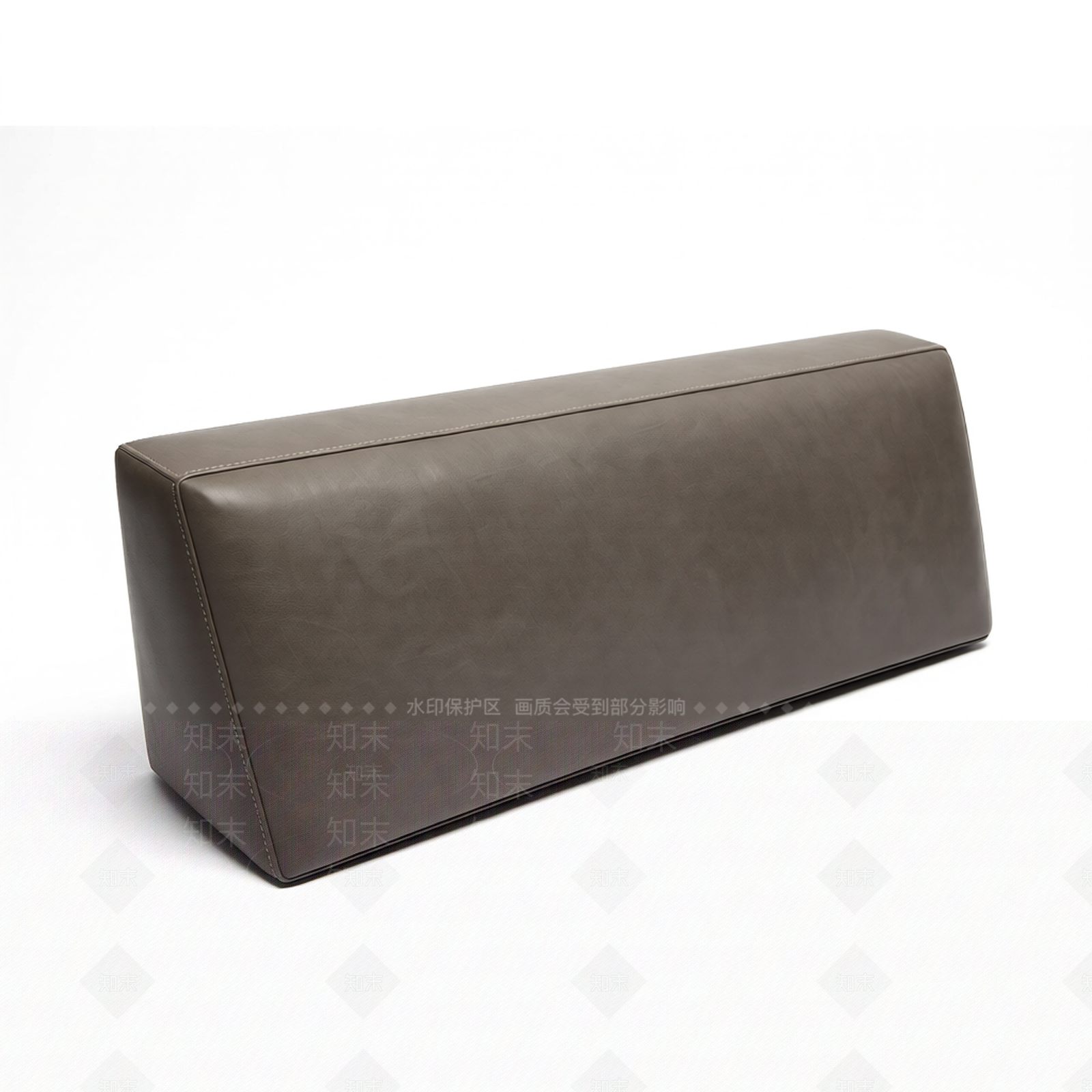 灰色皮革靠垫3D模型下载【ID:1206188341】