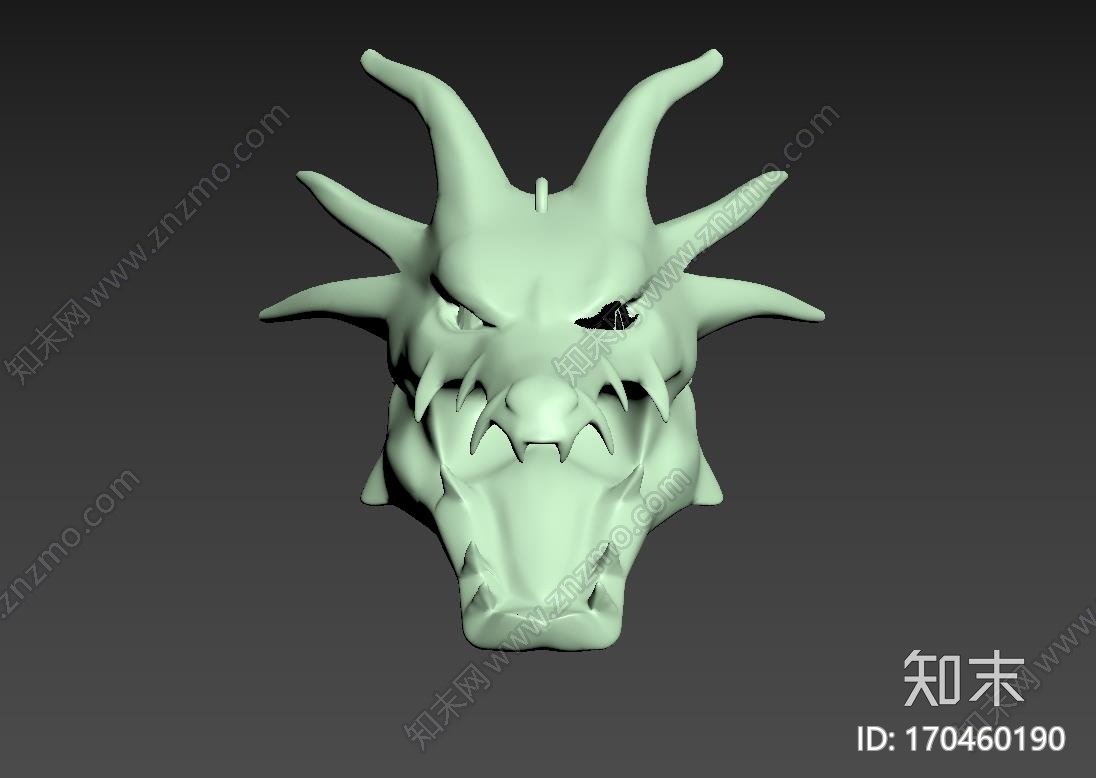 龙头饰品dragon_head-ornament3d打印模型下载【ID:170460190】