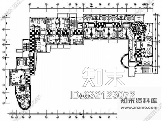 施工图海南某现代时尚国际酒店夜总会室内装修施工图含动画cad施工图下载【ID:632123072】