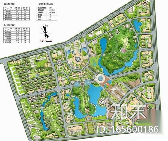 湘潭城市中心区详细规划方案cad施工图下载【ID:165600186】