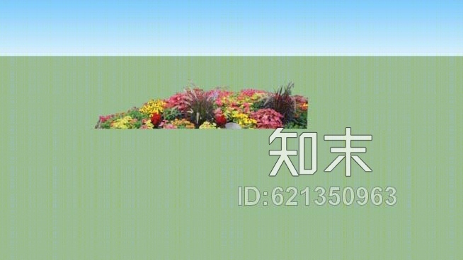 二维种植带SU模型下载【ID:621350963】