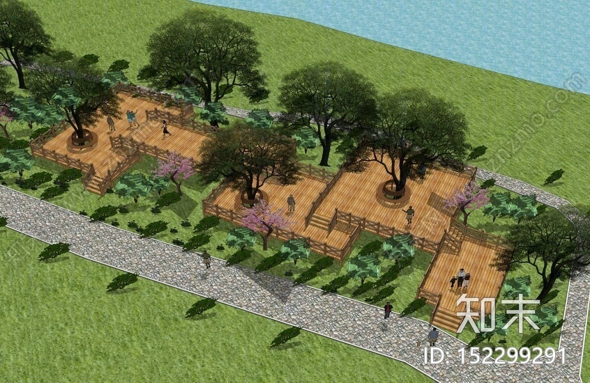 林中木平台SU模型下载【ID:152299291】