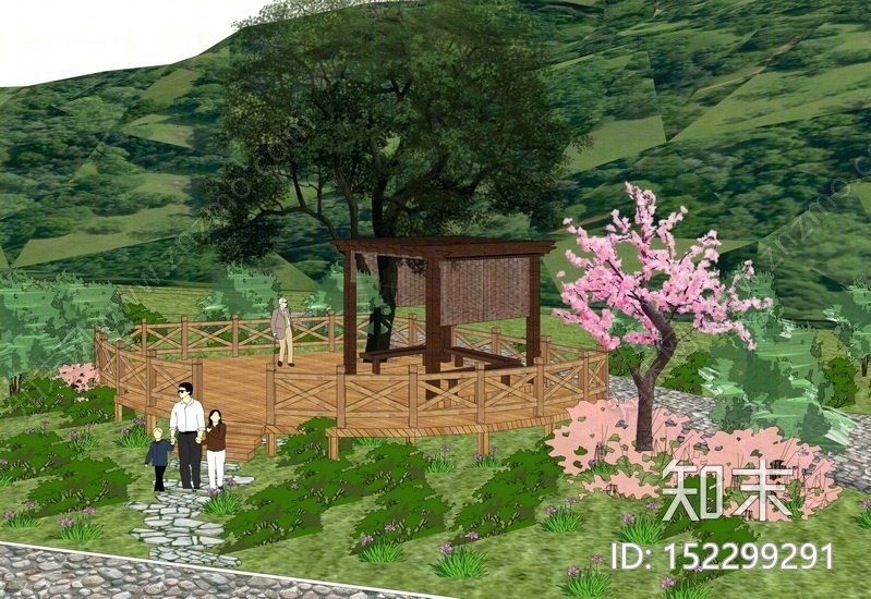林中木平台SU模型下载【ID:152299291】