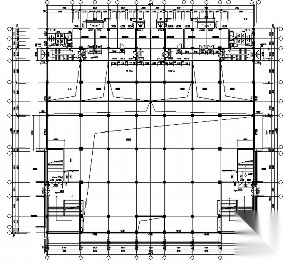 [唐山]海港某高中食堂宿舍多功能厅建筑施工套图cad施工图下载【ID:165623119】