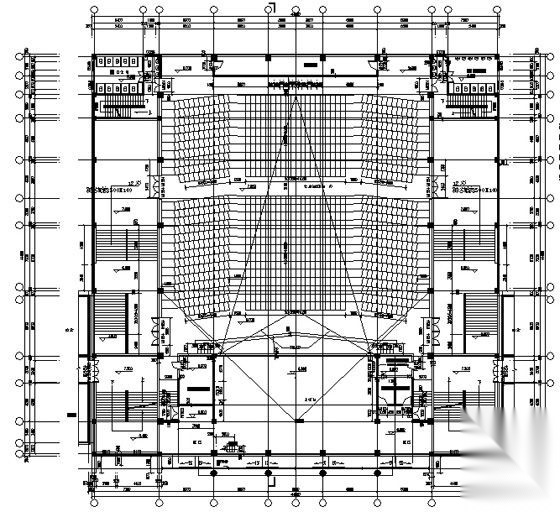 [唐山]海港某高中食堂宿舍多功能厅建筑施工套图cad施工图下载【ID:165623119】