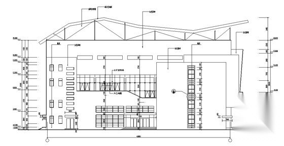 [唐山]海港某高中食堂宿舍多功能厅建筑施工套图cad施工图下载【ID:165623119】