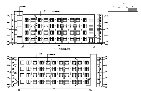 [唐山]海港某高中食堂宿舍多功能厅建筑施工套图cad施工图下载【ID:165623119】