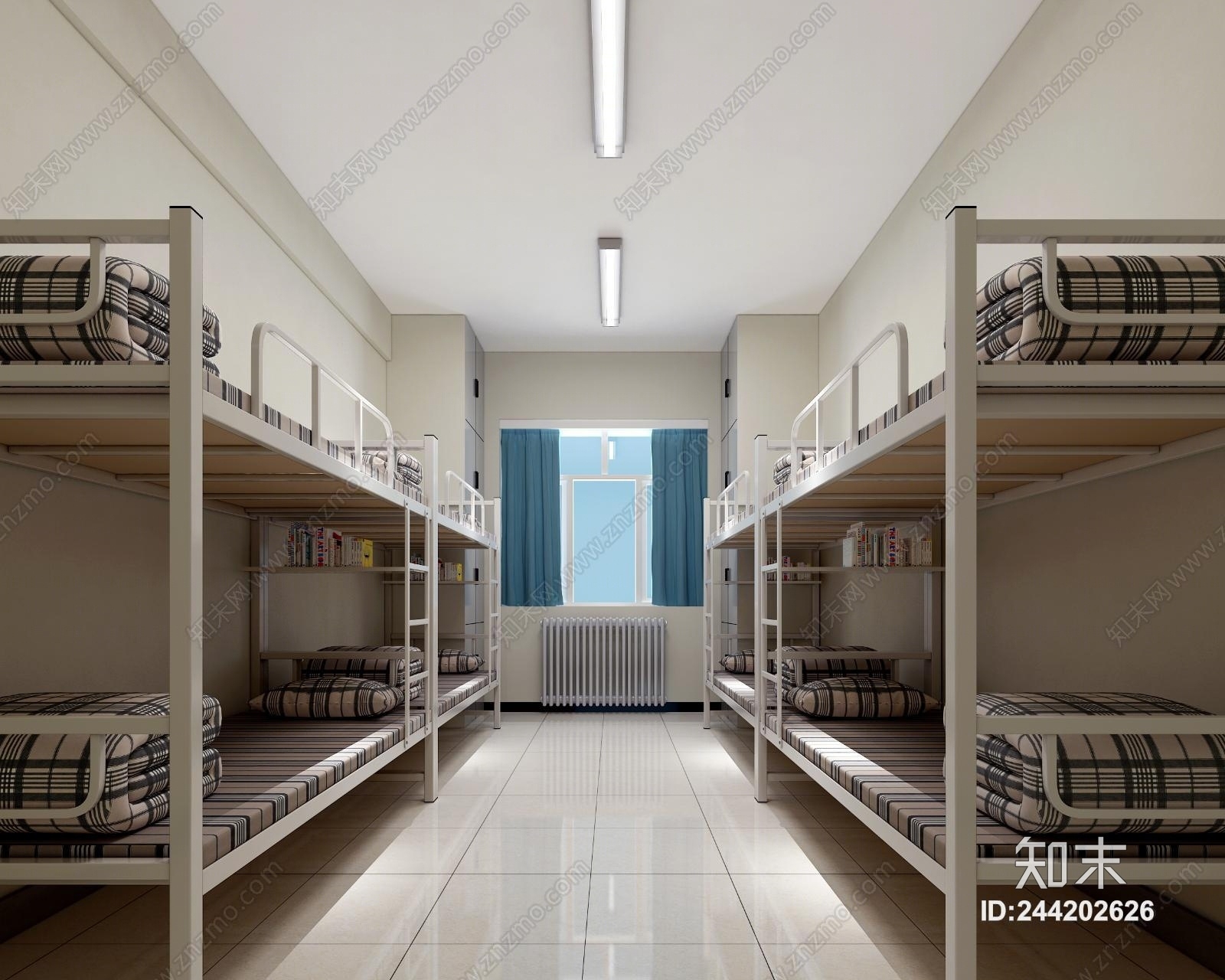现代学生宿舍3D模型下载【ID:244202626】