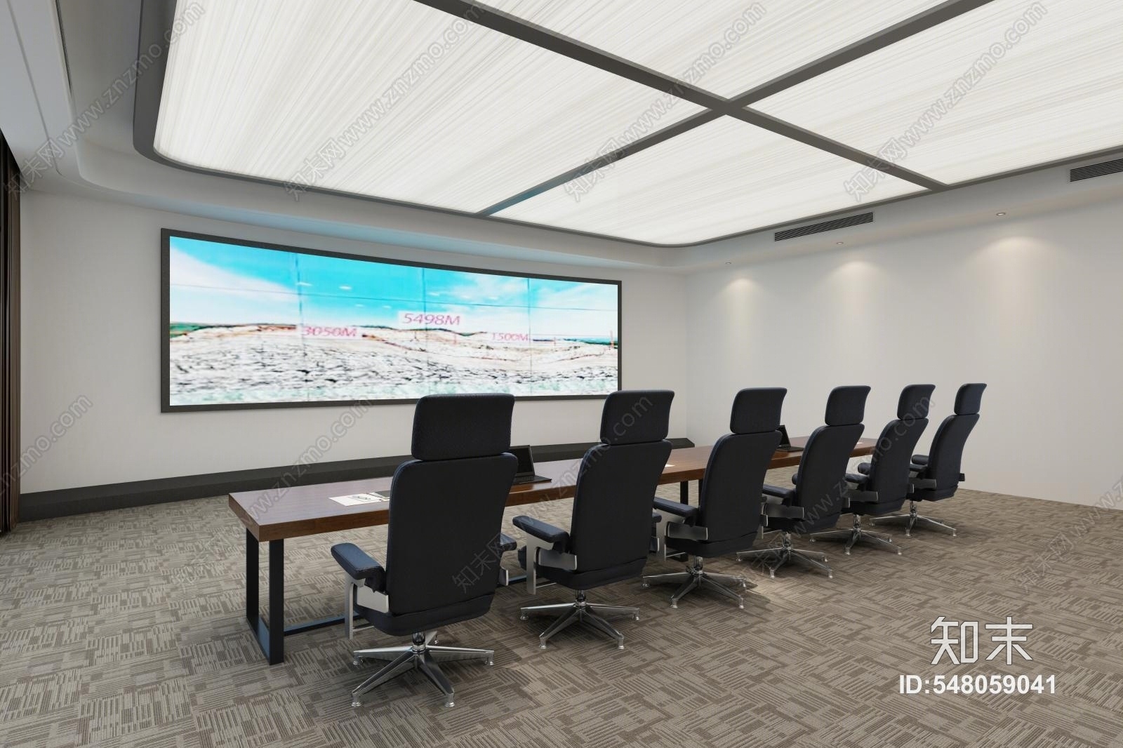 现代指挥中心3D模型下载【ID:548059041】