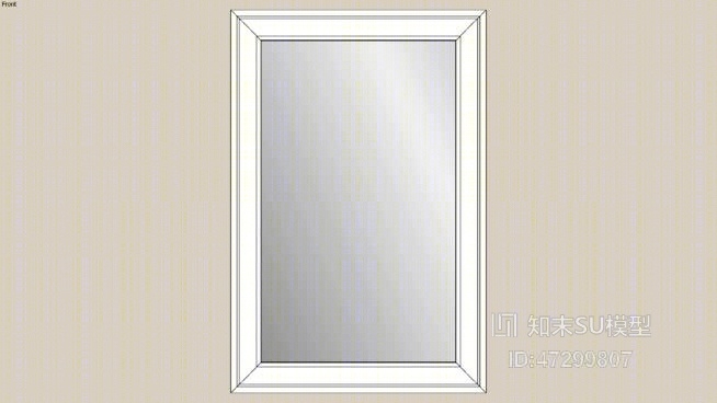 hemnes镜90x60白SU模型下载【ID:47299807】