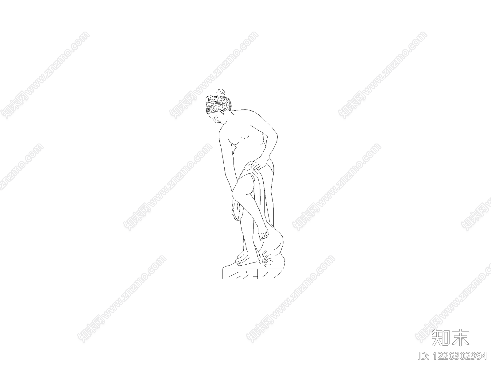 摆件cad施工图下载【ID:1226302994】