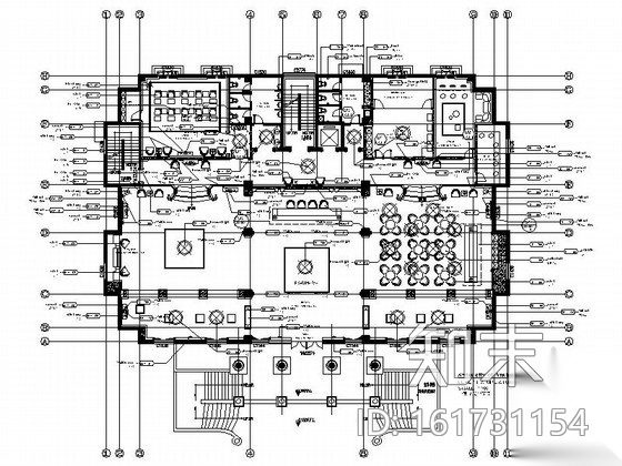 [鞍山]法式皇家园林小区售楼中心装修施工图（含效果图）cad施工图下载【ID:161731154】