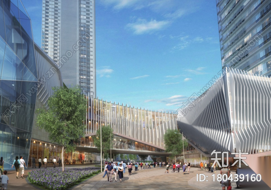 [深圳]绿色生态商业中心城市更新项目cad施工图下载【ID:180439160】