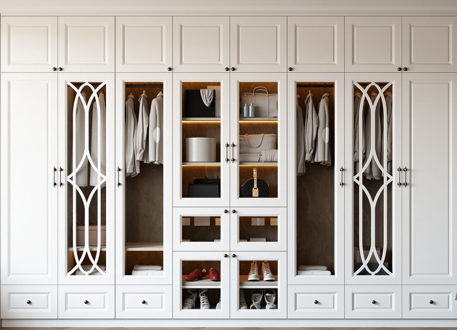 欧式衣柜3D模型下载【ID:1215021583】