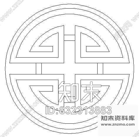 图块/节点铺地花纹图块26cad施工图下载【ID:832313883】