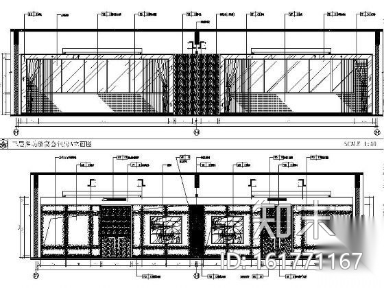 [温州]五星豪华酒店中餐厅施工图（含效果）施工图下载【ID:161771167】