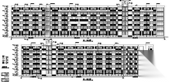 西南交通大学某七层学生公寓宿舍楼建筑方案图施工图下载【ID:165601142】