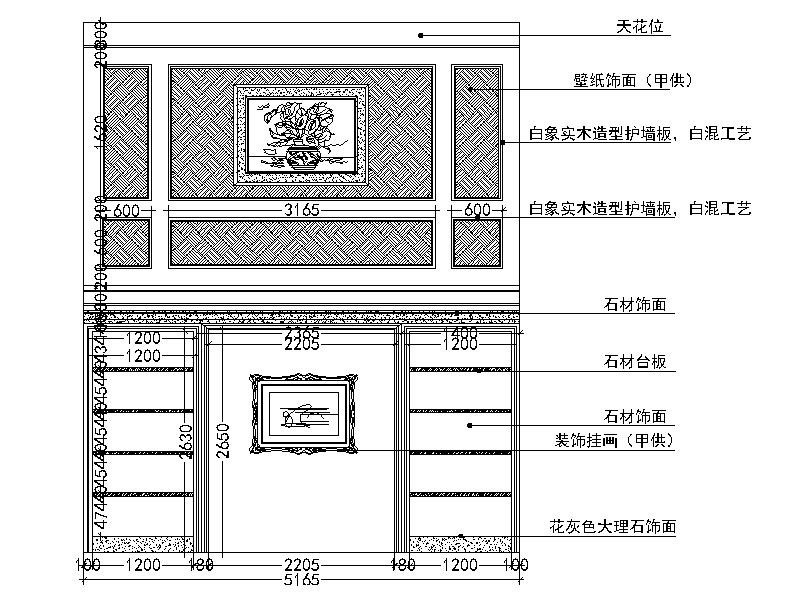 [广州]欧式奢华别墅室内设计施工图（含效果图）cad施工图下载【ID:160501127】