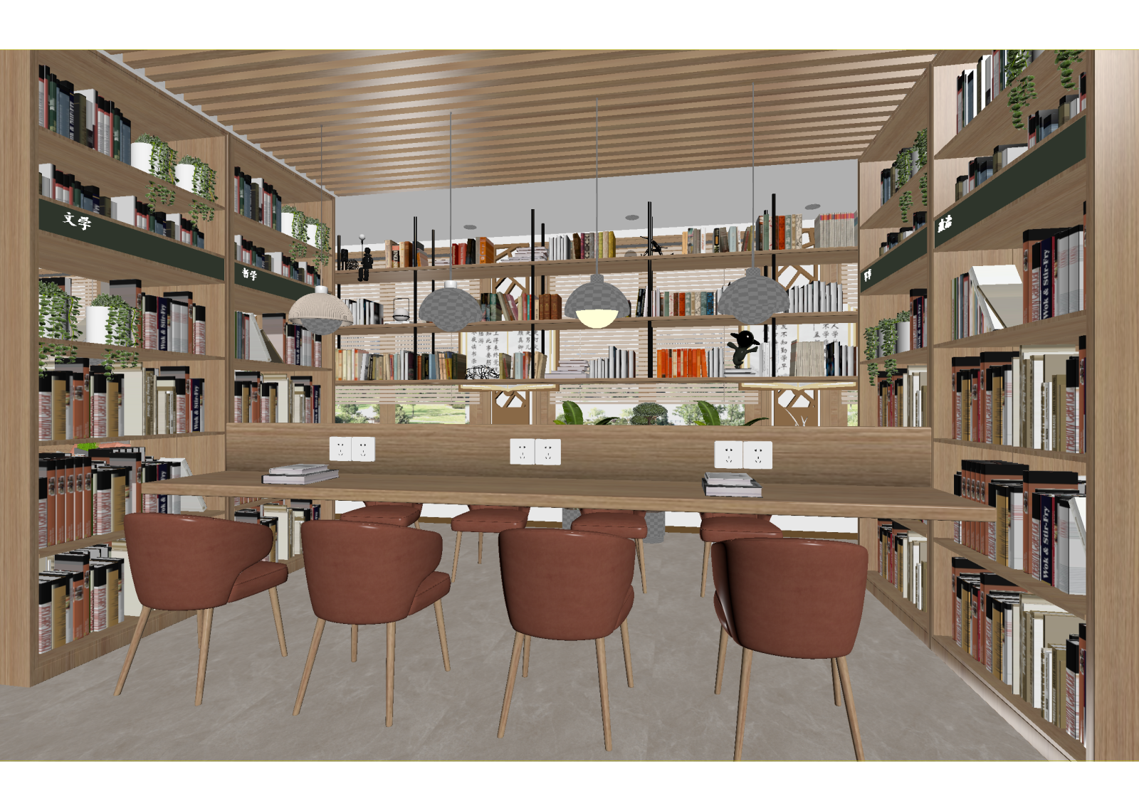 现代书店3D模型下载【ID:1214344933】