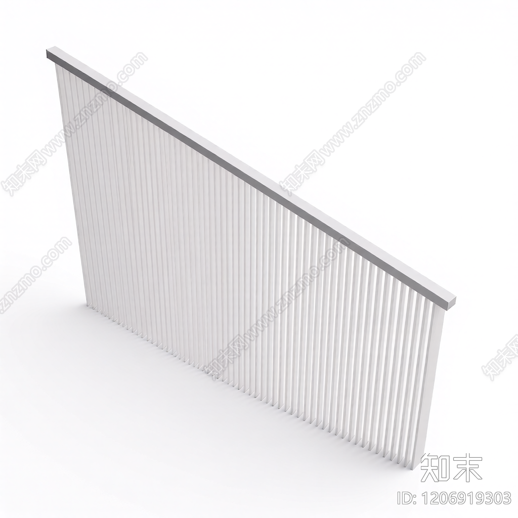 垂直百叶帘组件3D模型下载【ID:1206919303】