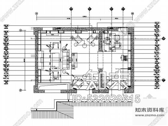 施工图海南奢华型七星级酒店总裁书吧设计施工图含效果施工图下载【ID:532029615】