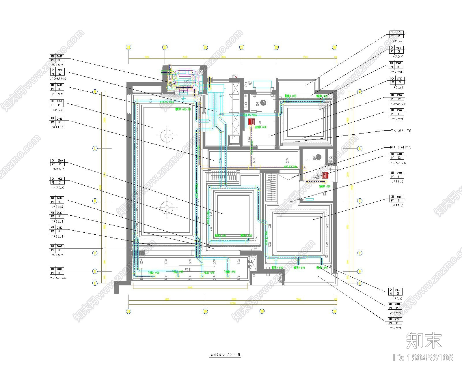 南昌黄宅恒温恒湿辐射板系统图纸cad施工图下载【ID:180456106】