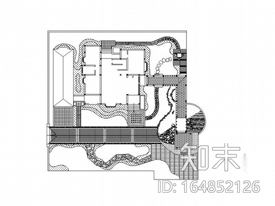 别墅庭院园林景观工程施工图施工图下载【ID:164852126】