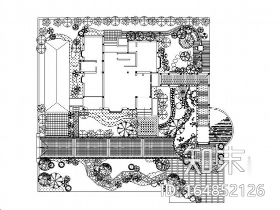 别墅庭院园林景观工程施工图施工图下载【ID:164852126】