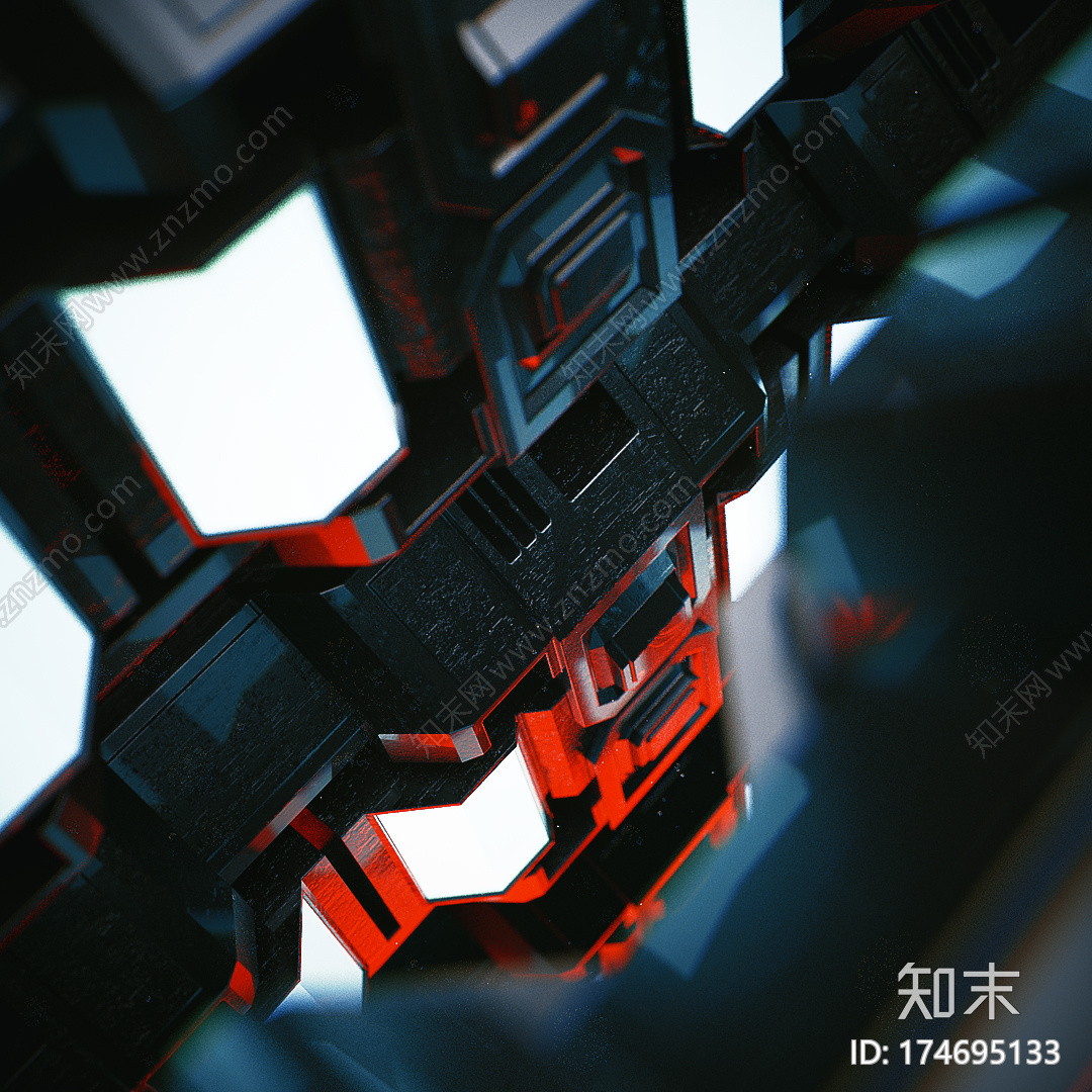 炫酷游戏装备C4D动画工程文件分享CG模型下载下载【ID:174695133】