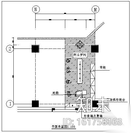 某店面装修设计图cad施工图下载【ID:161758161】